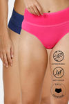 Zivame Anti-Microbial High Rise Full Coverage Tummy Tucker Hipster Panty (Pack of 2) - Multicolor — thumbnail 1